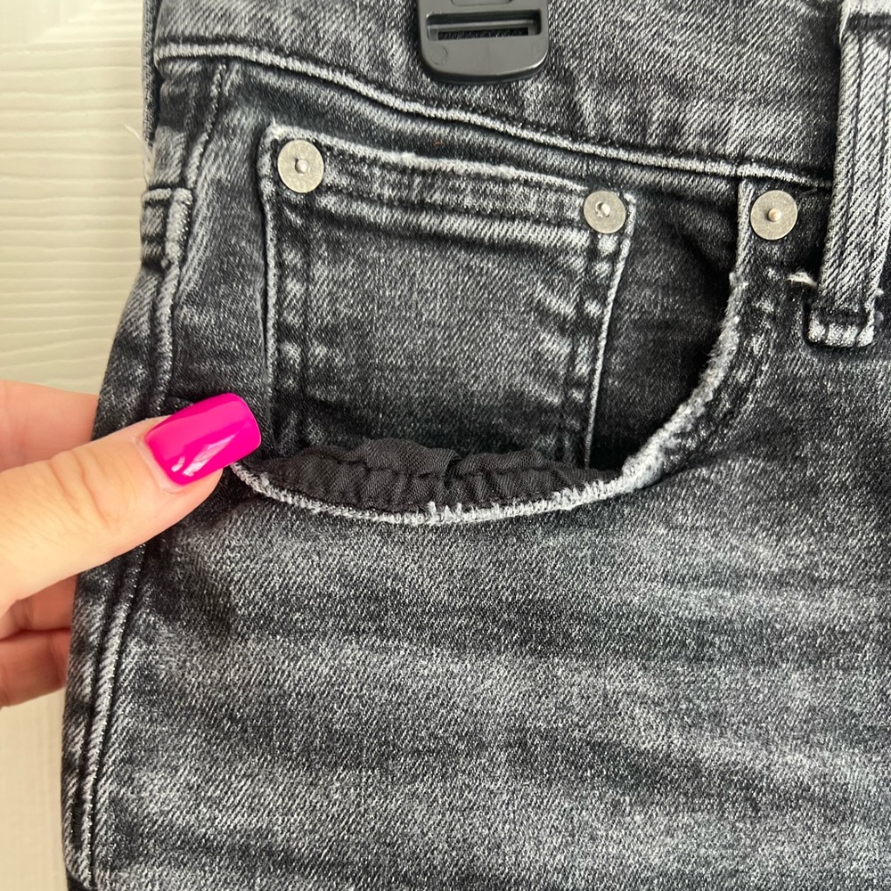 Madewell The Mom Jean Distressed Black Sz 29 - Picture 6 of 16